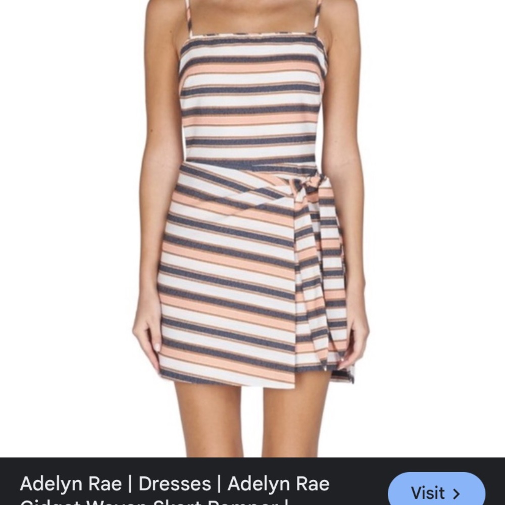 Adelyn Rae Gidget Woven Skort Romper NWT